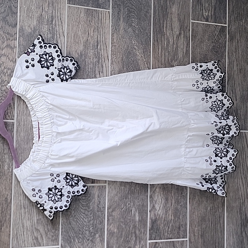 Vineyard Vines Off Shoulder Dress White Size XXS